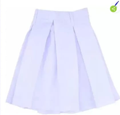 White Plain Skirt