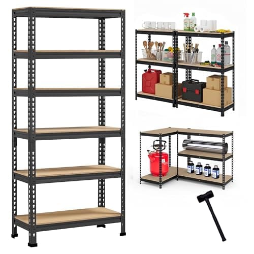 Basics 6-Tier Multipurpose Storage Rack 72x24x12"