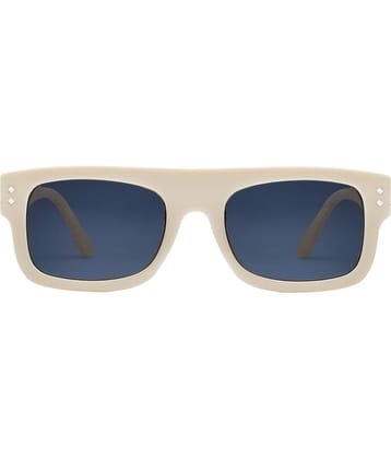 Peter Jones - White Oversized Sunglasses ( Pack of 1 )