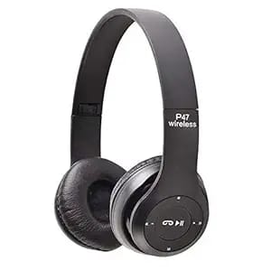 MANYA ENTERPRISES P47 2024 New Headphone Wireless Sports with Microphone Bluetooth Headset 