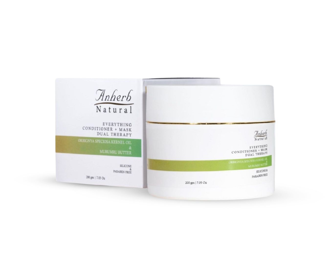Anherb Natural Everything Conditioner & Mask, Orbignya Speciosa Kernel Oil - 200g