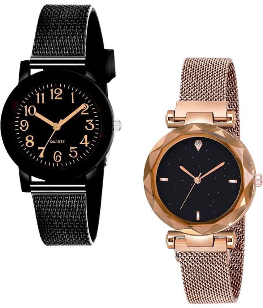Cosmic - Multicolor Metal Analog Couple's Watch