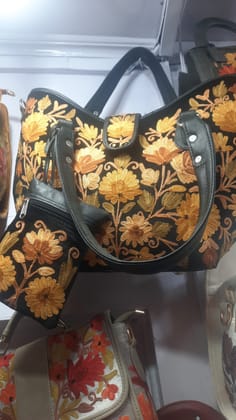 Kashmari Embodery letter  bag
