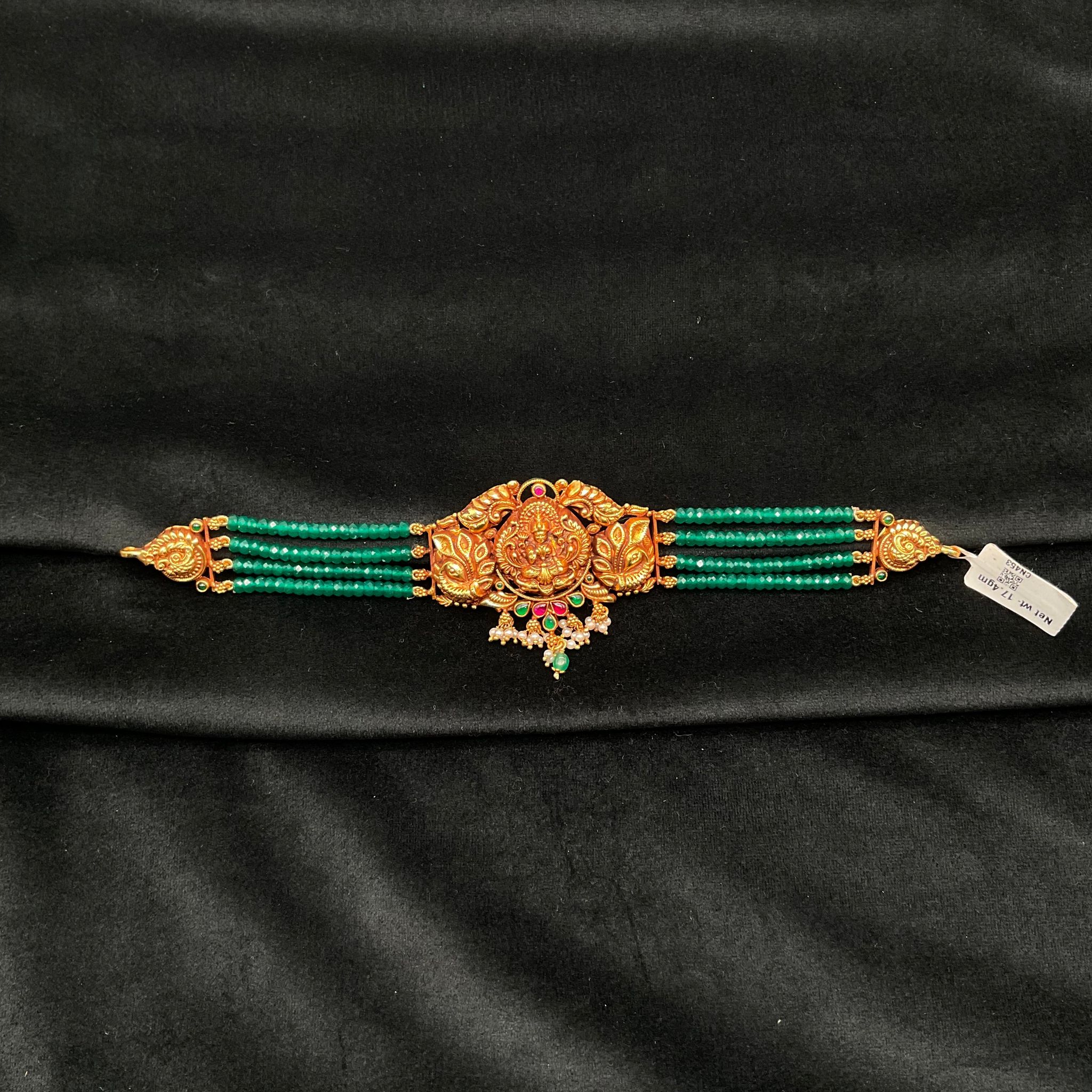 Silver choker Green Beats 12