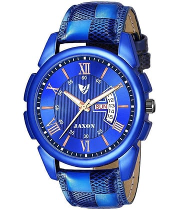 JAXON MWJ-515 Blue Dial Leather Analog Men's Watch