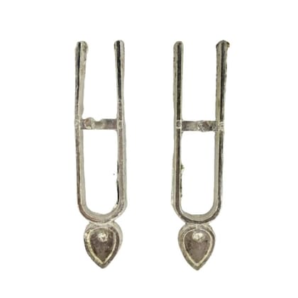 MAYAPURI Tilak Mold/Tilok Kathi (U Shape) Tilak/Tika Stamp Silver, Metal (Pack of 2) MAYAPURI Tilak Mold/Tilok Kathi (U Shape) Tilak/Tika Stamp Silver, Metal (Pack of 2)