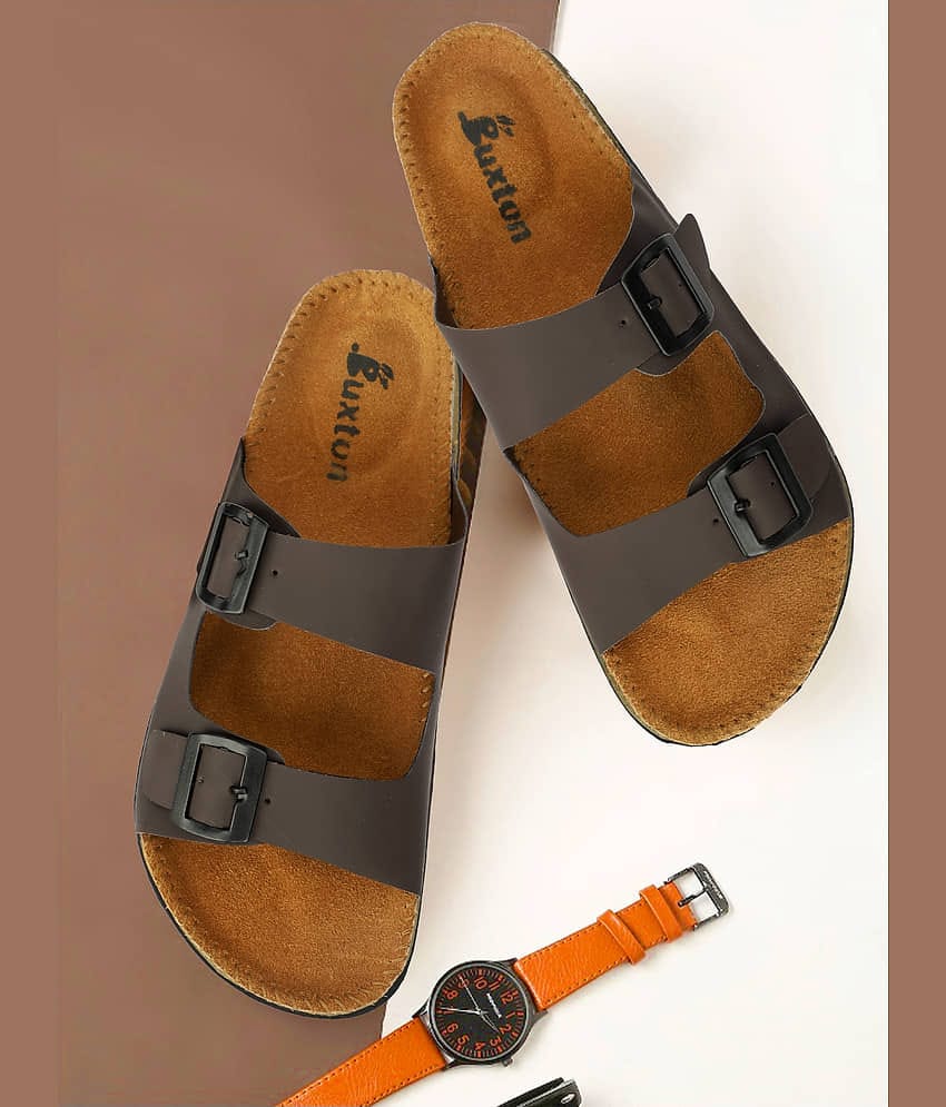 Buxton - Brown Men's Floater Sandals
