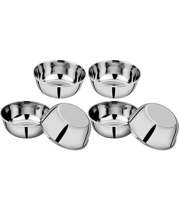 LEROYAL - Vegetable/Sabzi Bowl/Vati Stainless Steel Vegetable Bowl 200 mL ( Set of 6 )