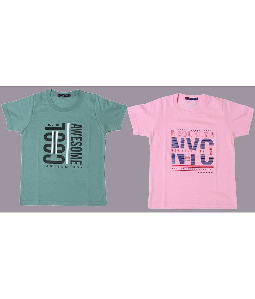 NEUVIN Pack of 1 Boys Cotton T-Shirt ( Multi Color )