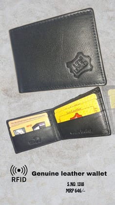 RFID Genuine leather wallet for men