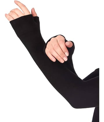 D1 DIFFERENT ONE Black Nylon Men's UV Protection Gloves ( Pack of 1 )