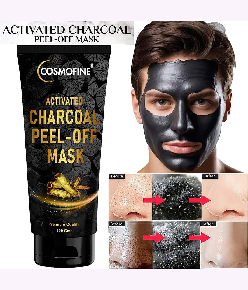 Cosmofine Activated Charcoal Peel Mask, Face Peel Cleansing Mask, For All Skin Type, 100gm (Pack of 1)
