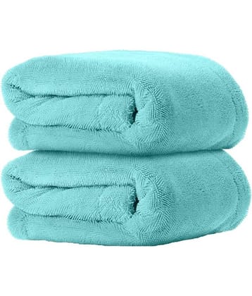 Auto Hub Blue 1200 GSM Drying Towel For Automobile ( Pack of 2 )