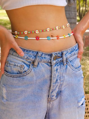 Custom Size Daisy Waist Beads (Set of 2 Chains)