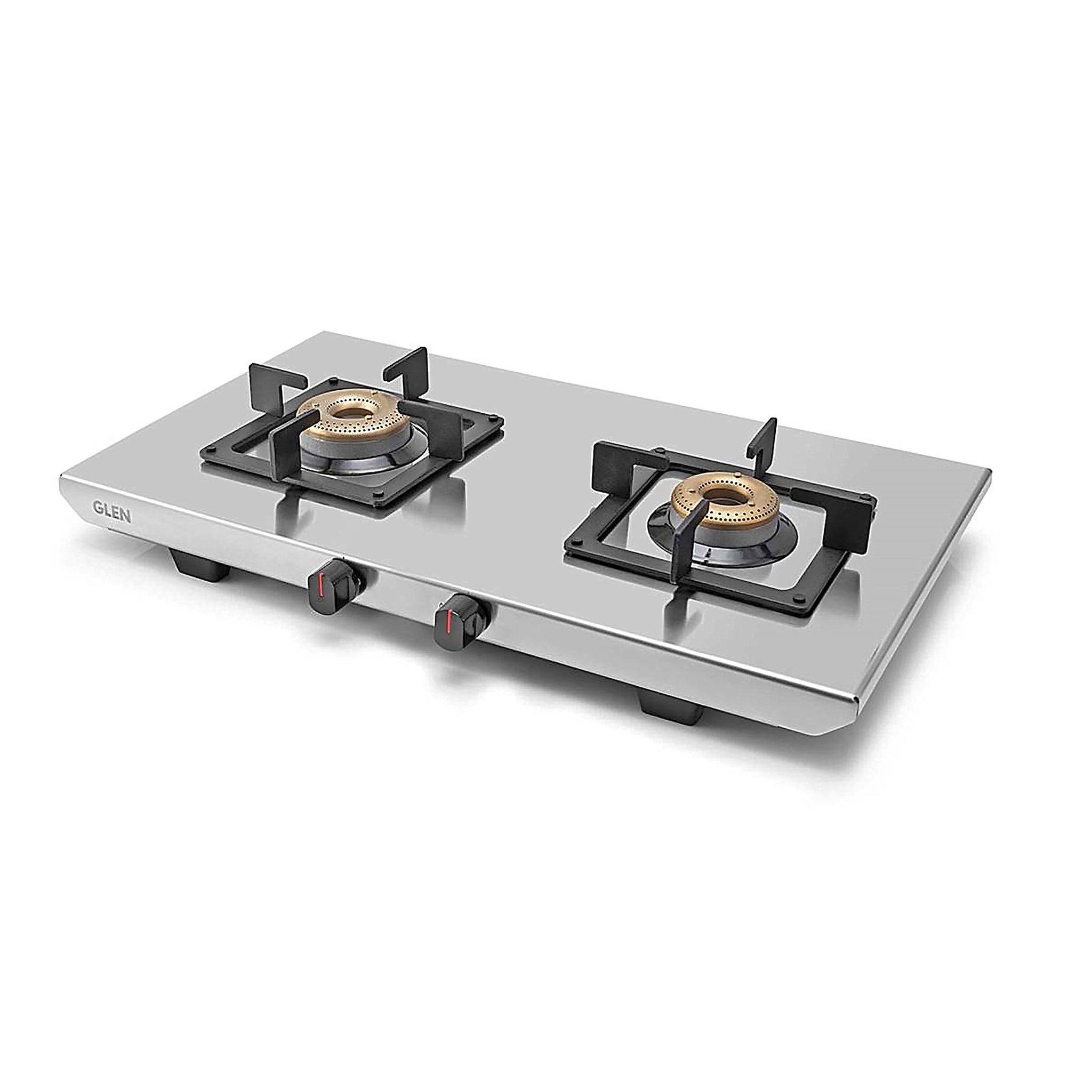 2 Burner Ultra Tuff Stainless Steel Gas Stove with Forged Brass Burner - Manual/Auto Ignition (CT1052UTSS)