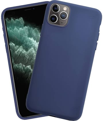 VAKIBO Plain Cases Compatible For Rubber Apple Iphone 11 Pro Max ( Pack of 1 )