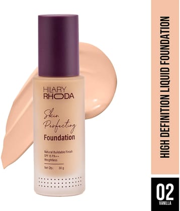 Hilary Rhoda Matte Liquid For All Skin Types Skin Ivory Foundation Pack of 1