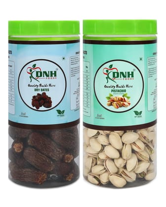 DRY FRUITS COMBO 300 GRAMS PACK 150 X 2 PC    DATES | PISTACHIO     - Strengthens Muscles, Promotes Skin Glow