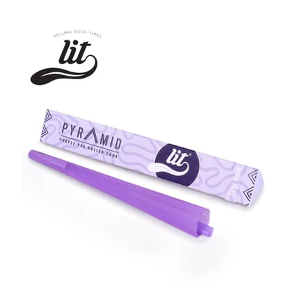LIT Pyramid Purple Pre-Rolled Cone-FULL BOX