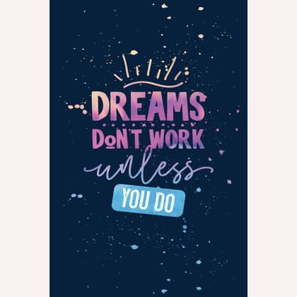 NOKKES Believe In Your Self Dark A4 Size 11X8in Wall Poster For Wall Decoration In Home Office Study Room Best Quality Poster