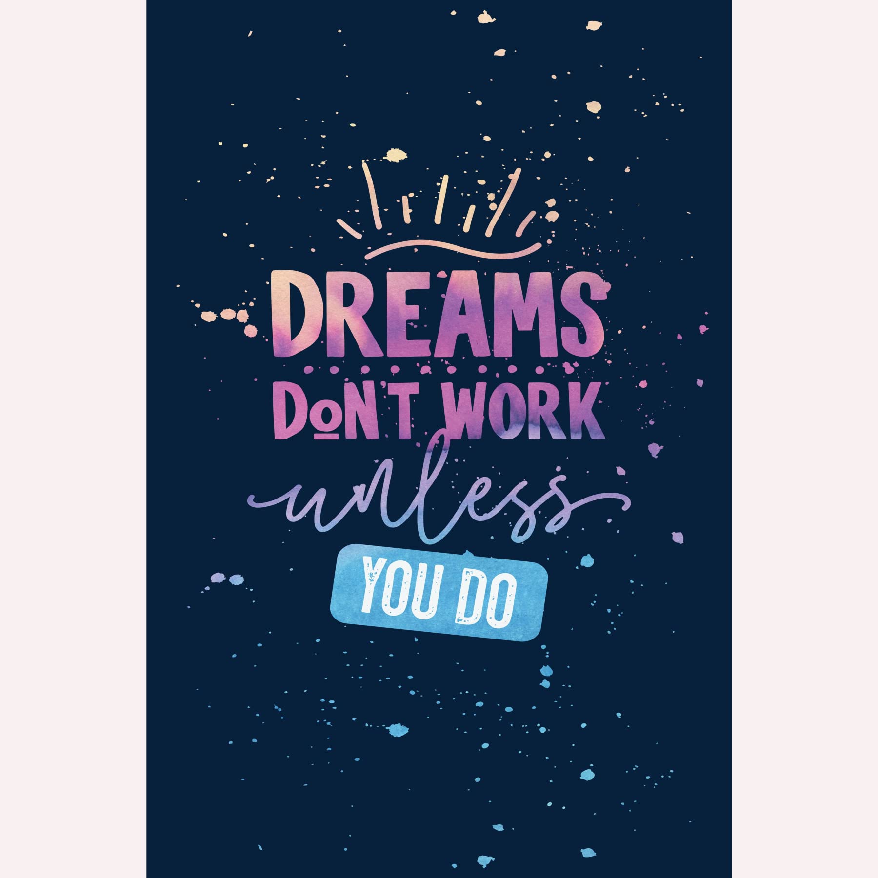 NOKKES Believe In Your Self Dark A4 Size 11X8in Wall Poster For Wall Decoration In Home Office Study Room Best Quality Poster