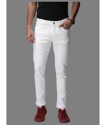 x20 Slim Fit Cuffed Hem Men's Jeans - White ( Pack of 1 )