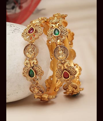 Sukkhi Red Bangle Set ( Pack of 2 )