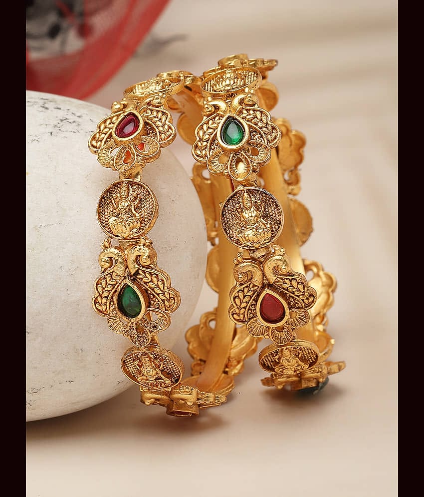 Sukkhi Red Bangle Set ( Pack of 2 )