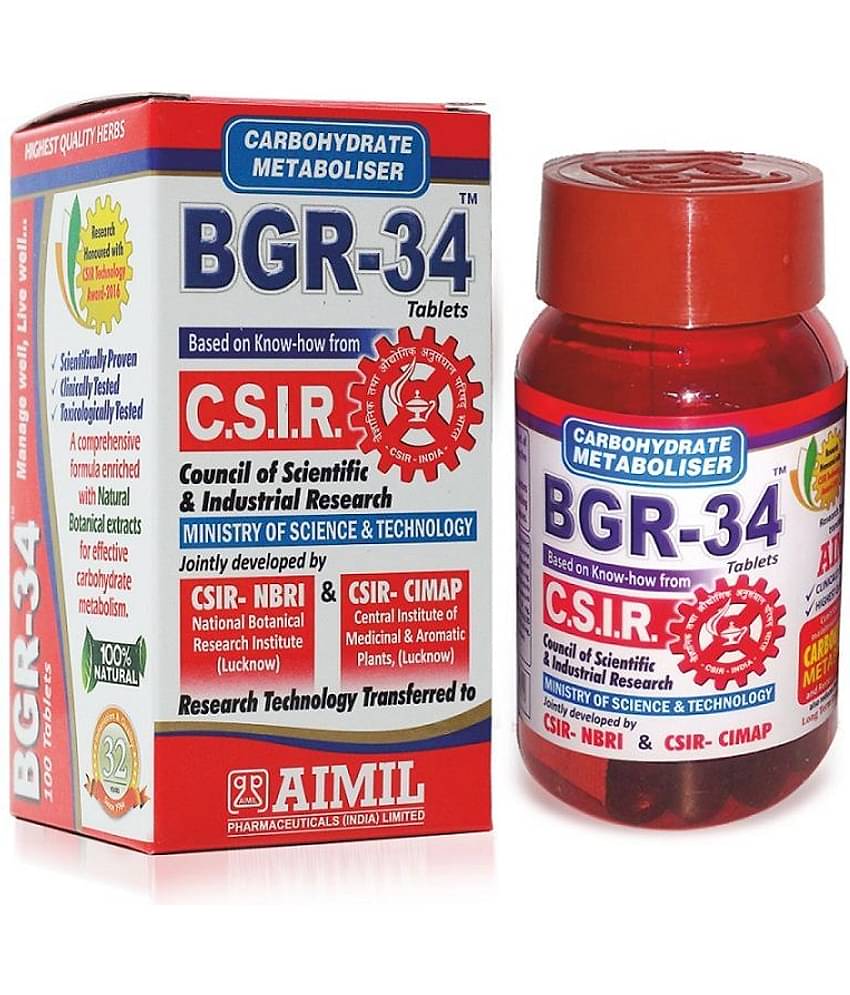 Ayurveda Cure Bgr 34 Tablets 2 X 100 No.S