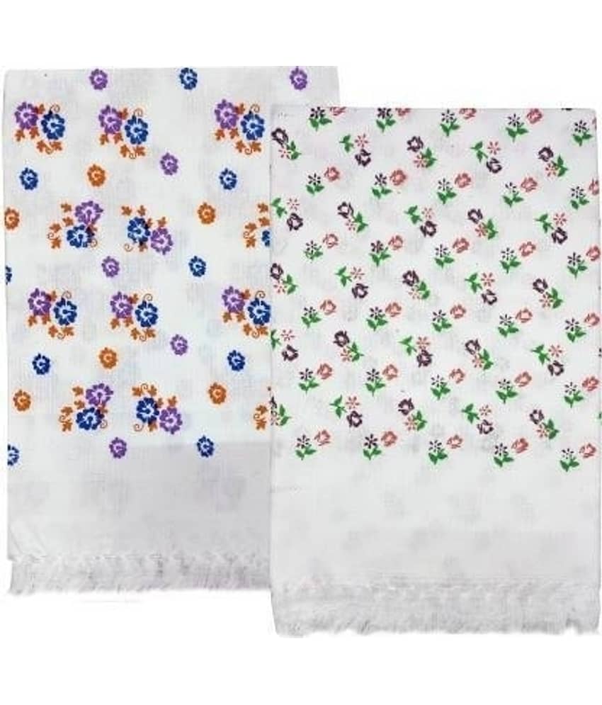 SIYON Set of 2 Cotton Bath Towel Red