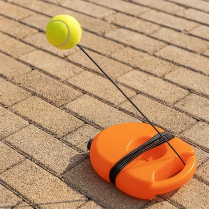 Tennis Trainer Rebound Ball with String, Convenient Tennis Training Gear, Tennis Practice Device Base for Kids Adults