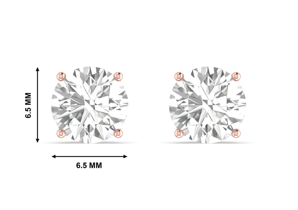 Round Solitaire Studs