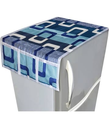 Fabolic Single Cotton Blue Fridge Top Cover