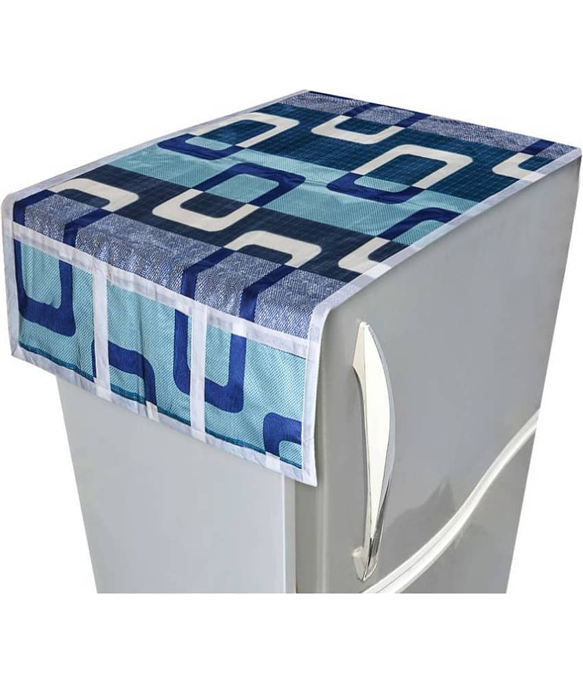 Fabolic Single Cotton Blue Fridge Top Cover
