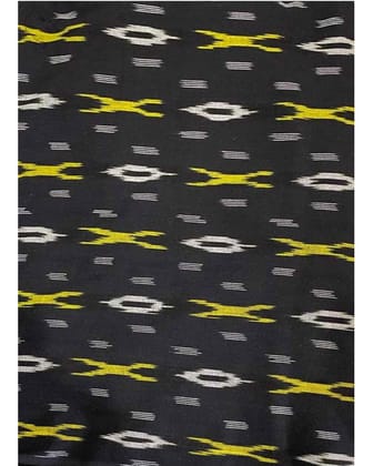 POCHAMPALLY IKAT COTTON BLACK COLOR FABRIC-1 METERS