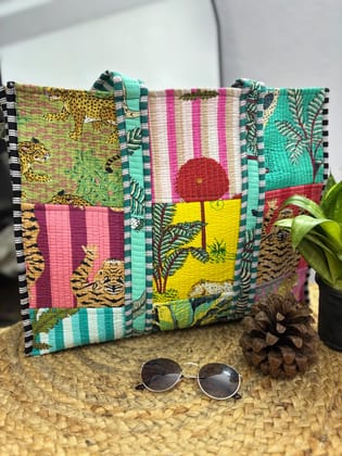 Handcrafted Reversible Tote Bag