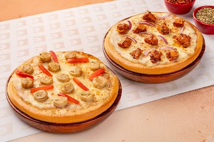 1+1 Non-Veg Cheesy Pizza Mania