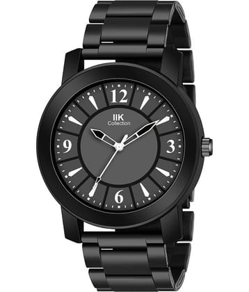 IIK COLLECTION - Black Stainless Steel Analog Men's Watch