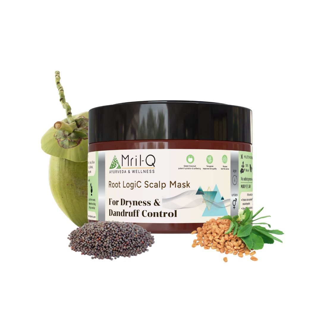 MrilQ Root Logic | Hair Mask | Controls Dry Dandruff | Control Hair fall | Soothes irritated scalp
