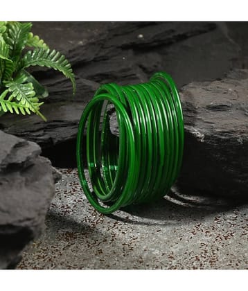 Somil Green Bangle Set ( Pack of 12 )