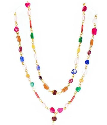 Navratan Rosary with Genuine semi bijou