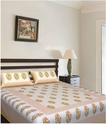 Uniqchoice Cotton 1 Bedsheet with 2 Pillow Covers ( x )