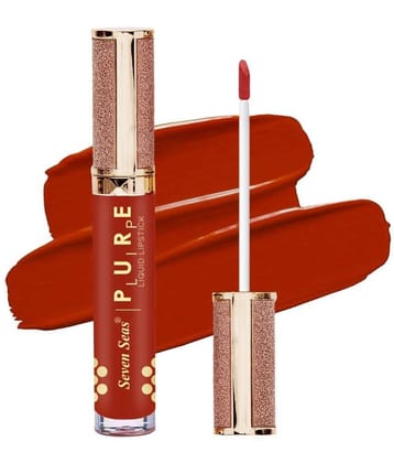 Seven Seas Pure Lip High Pigmented Smudgeproof Liquid Lipstick (Roof Terracotta)