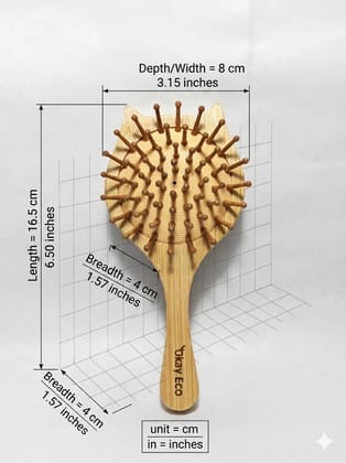 OKAY ECO Kids Cat Bamboo Paddle Hair Brush Made of Bamboo OKAY ECO Kids Cat Bamboo Paddle Hair Brush Made of Bamboo