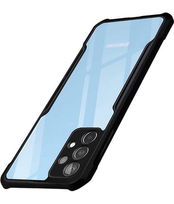 Spectacular Ace - Black Silicon Plain Cases Compatible For Samsung Galaxy A33 5G ( Pack of 1 )