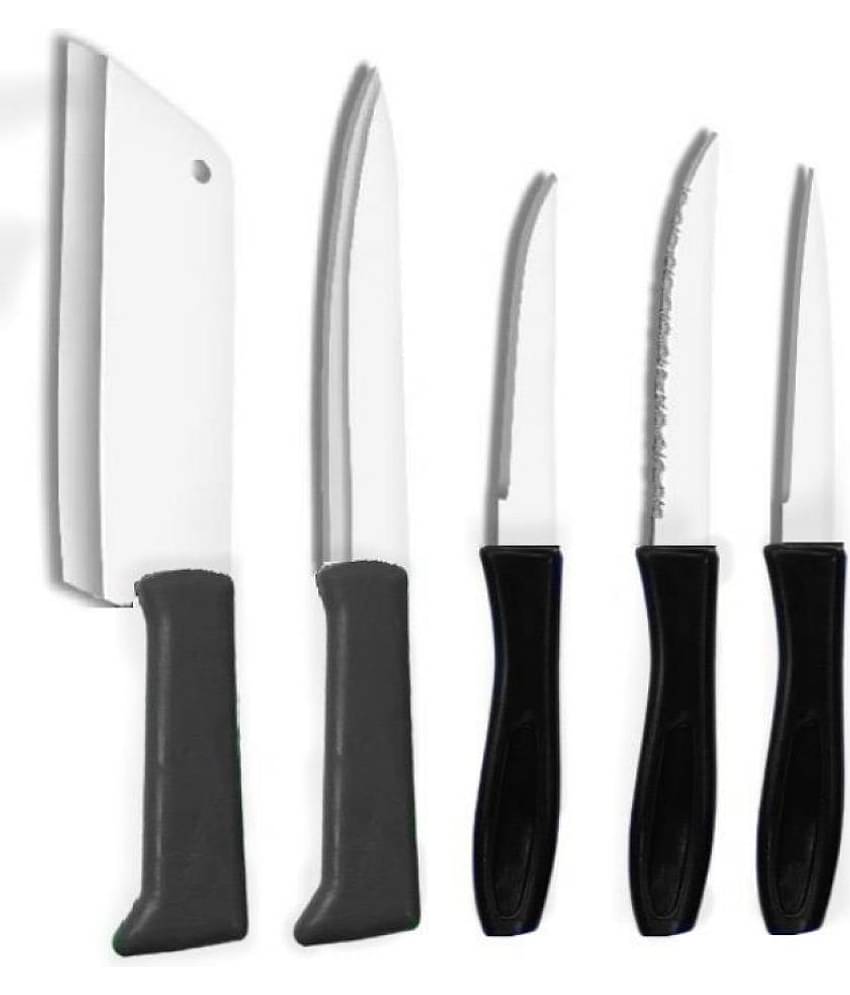 FSN - Silver Stainless Steel Utility Knife ( Pack of 5 )