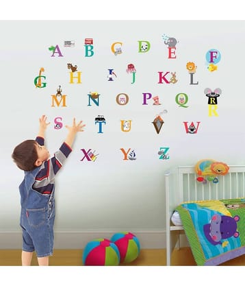 Decor Villa ABCD Vinyl Multicolour Wall Stickers