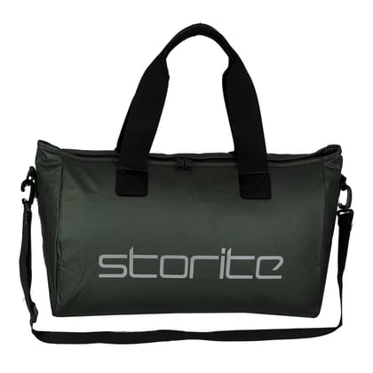 Storite Nylon Luggage Travel Duffle Bag for Women, Shoulder Bag for Women with Wet Pocket Weekender Overnight Luggage Bag, Trendy and Stylish. - (Green)