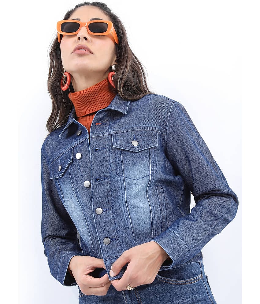 Ketch Women Denim Jacket ( Blue )