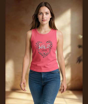 HELLCAT Sleeveless Womens Tshirt | Tshirt for Women_Pink5